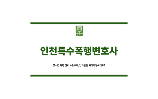 인천특수폭행변호사