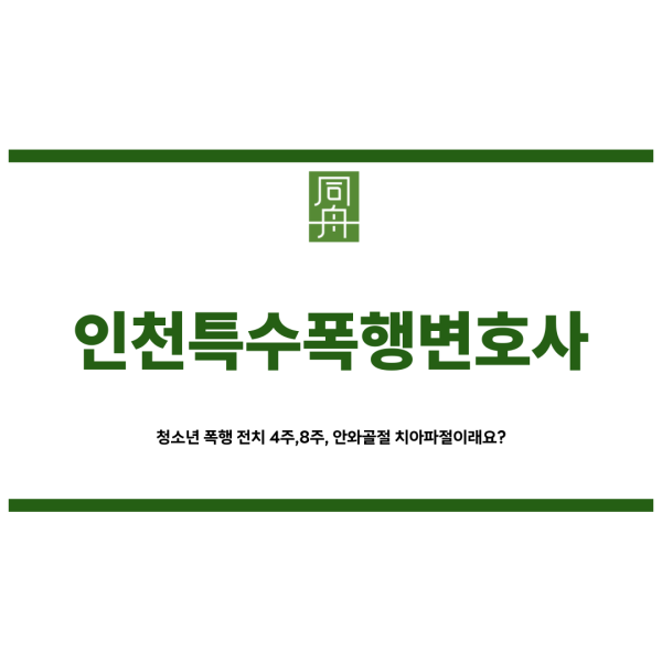 인천특수폭행변호사