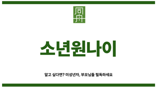 소년원나이